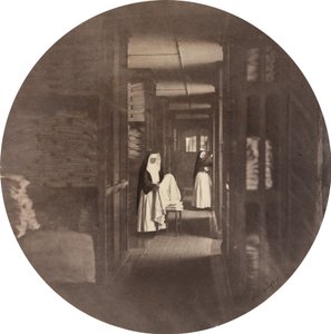 Asile Impérial de Vincennes：亚麻布房间，1859年。 作者 查尔斯·内格雷