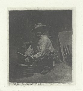 跪着的梅森，1854年2-3月，1982年印刷。 作者 查尔斯·内格雷