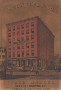 Brewster & Co.马车制造商，布鲁姆大街372和374号，约1860-70年