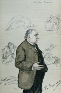博士Jean Martin Charcot（1825-93）和歇斯底里症，来自&39;La Revue Illustree&39;，1887年8月 作者 查尔斯·保罗·雷诺德