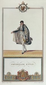 1804年拿破仑加冕国务委员制服（彩色版画）