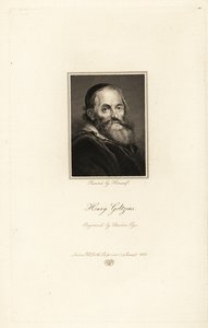 出生于德国的荷兰版画家、绘图员和画家 Hendrick Goltzius 的肖像 作者 查尔斯·皮