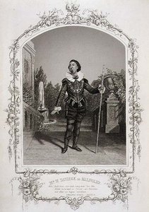 W.Davidge先生饰演Malvolio，《第十二夜》第三幕第四场，来自纽约Meade兄弟公司的大盖帽照片，由John Tallis & Co.出版。(石印) 作者 查尔斯 R. 和亨利 W. 米德