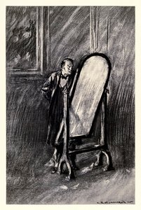 罗伯特·路易斯·史蒂文森（Robert Louis Stevenson，1850-1894 年）所著的《杰基尔博士和海德先生的奇怪案例》中的一个想法——我另一个自我的恐怖，查尔斯·雷蒙德·麦考利（Charles Raymond Macauley，1871-1934 年）的插图