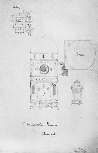 1891年威尼斯S. Miracoli的Chancel 作者 查尔斯·雷尼·麦金托什