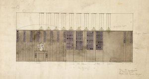 1905年，柏林为AS Ball设计墙壁，桌子和门 作者 查尔斯·雷尼·麦金托什