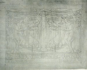 1893年格拉斯哥艺术学院荣誉文凭（宣纸水彩版） 作者 查尔斯·雷尼·麦金托什