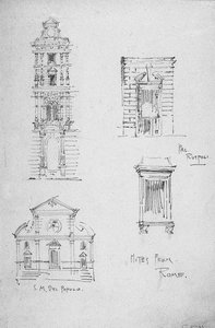 1891年罗马的笔记 作者 查尔斯·雷尼·麦金托什