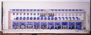 以前未记录的商店和拱廊街建筑图，摄于1915年 作者 查尔斯·雷尼·麦金托什
