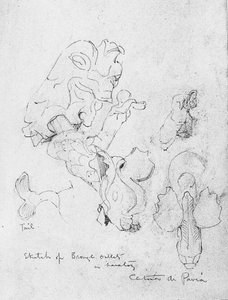 Certosa di Pavia 盥洗室青铜出口示意图 作者 查尔斯·雷尼·麦金托什