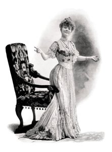 巴黎女演员，夏洛特·维厄小姐，1901年。