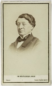 拉博德-莱昂的肖像，外交官、考古学家和卢浮宫的馆长，约1860-90年（照片）。