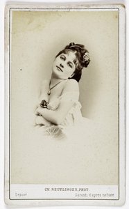 女演员 Henriette Victoire Drouard（1851-1923 年）的肖像。