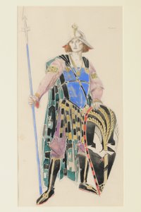 特里斯坦的服装设计，1920年（纸上写着） 作者 查尔斯·里基茨