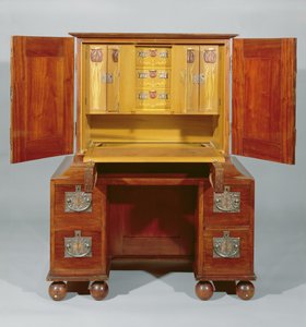 橱柜 - 正面开放，1898年（桃花心木和白色冬青）（另见272467-468）