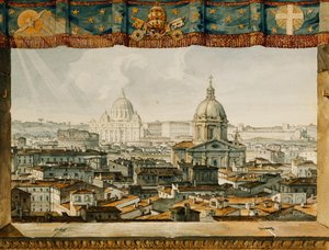 来自Trinita dei Monti的罗马，