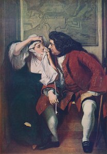 Tristram Shandy Toby叔叔和寡妇Wadman的场景，182930，c1915 作者 查尔斯·罗伯特·莱斯利