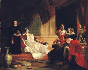 桑乔·潘萨（Sancho Panza），《公爵夫人公寓》，1857年 作者 查尔斯·罗伯特·莱斯利