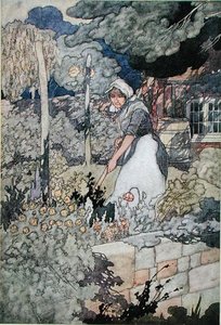 平房花园》，1912年出版（彩色平印）。