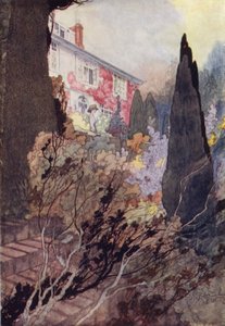 我们多愁善感的花园。秋天(彩色平版印刷) 作者 查尔斯·罗宾逊
