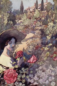 Our Sentimental Garden: Summer (colour litho) 作者 查尔斯·罗宾逊