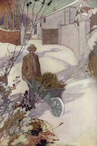 我们的感伤花园：冬天（彩色石版画） 作者 查尔斯·罗宾逊