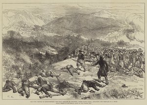 战争，Kniejesevacz之战，步兵第一旅，在Hafiz Pasha之下，攻击木头中的Servians 作者 Sir John Charles Robinson