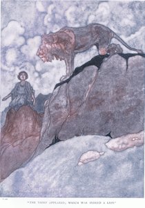 小偷出现了;这确实是狮子，20世纪30年代 作者 查尔斯·罗宾逊