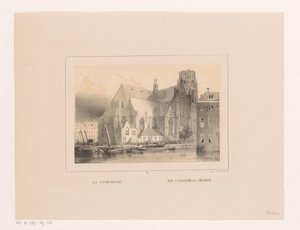 鹿特丹 Grote 或 Sint-Laurenskerk 景观
La cathedrale / 大教堂（物品上的标题）
Vues et monuments de la ville de Rotterdam / 鹿特丹市的景观和古迹（系列标题）