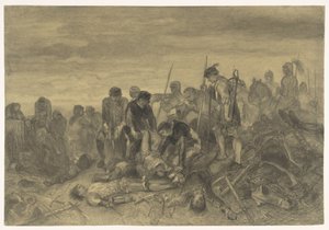 1485 年在博斯沃思战场发现的英格兰国王理查三世的尸体 作者 查尔斯·罗森（Charles Rochussen）