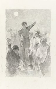 被勇士们簇拥着的威尔弗里德 作者 查尔斯·罗森（Charles Rochussen）