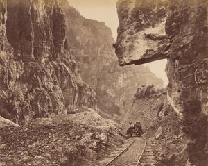 美国福克峡谷，约1875年。