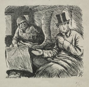 严格禁止吸烟，1868年。 作者 查尔斯·塞缪尔·基恩