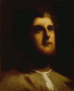 作曲家乔治-比才1838-1875年的画像，1857年。 作者 查尔斯·塞利尔