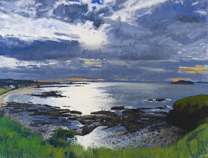 傍晚，北伯威克，2012 年（布面油画） 作者 查尔斯·辛普森