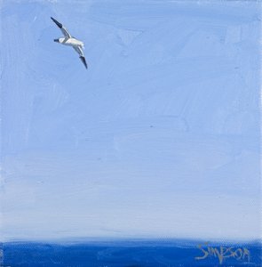 扬子鳄，2010 年（布面油画） 作者 查尔斯·辛普森