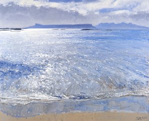 午后，艾格岛和朗姆岛，2013 年（布面油画）