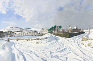 纽霍尔，2011 年（布面油画） 作者 查尔斯·辛普森