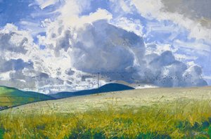 茬田：鲁克和乌鸦，2015 年（布面油画）