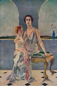洛克萨维奇伯爵夫人和她的儿子，1922年，1935年