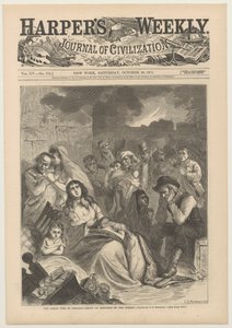 1871年10月28日哈珀斯周刊的封面 作者 查尔斯·斯坦利·莱因哈特