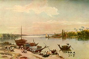 Barrackpur-1840年代，1901年在加尔各答附近的恒河上。