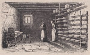 Une fromagerie, from Magasin Pittoresque, ca. 1852.