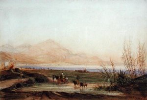 尼斯的安格斯湾（纸上水彩画）