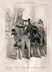 法国画家今年因其厕所的独创性而引人注目，1840年。 作者 查尔斯·韦尼尔