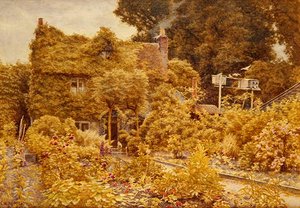 温奇莫尔山的老摩尔人小屋（纸上水彩画） 作者 查尔斯·霍珀