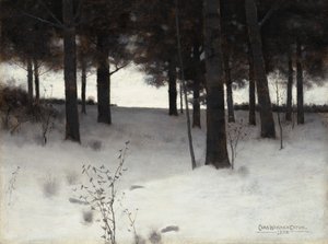冬天的森林，1886年。