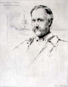 弗兰克-肖特爵士（1857-1945）画家和雕刻家，1901年担任艺术工作者协会会长 作者 查尔斯·沃森