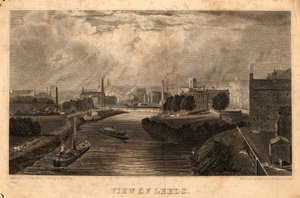 View of Leeds, engraved by J. Cousen, before 1827 (engraving) 作者 查尔斯·韦斯特（后）应付