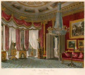 Rose Satin Drawing Room，Carlton House，伦敦 作者 查尔斯怀尔德